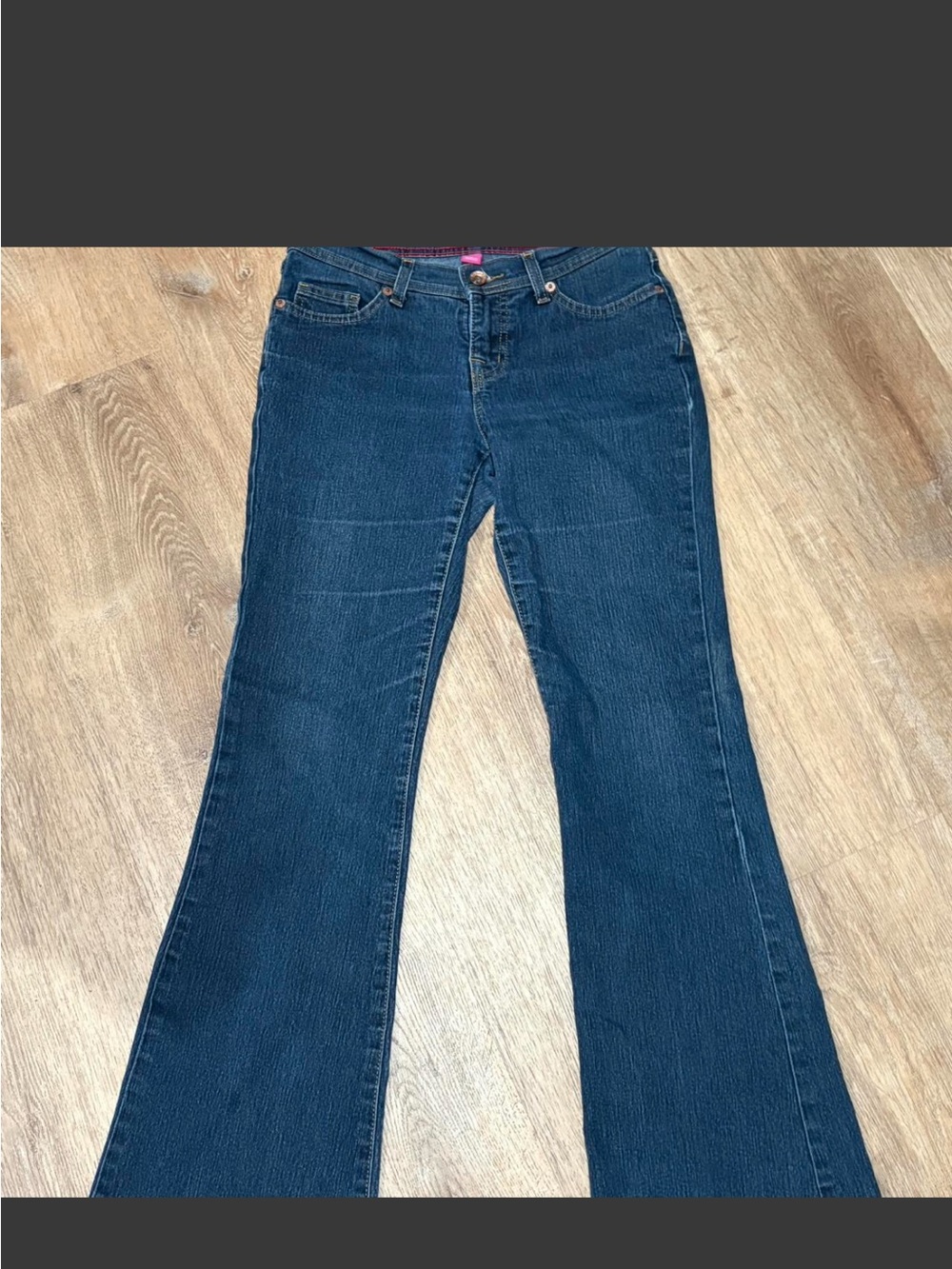 Women’s Dark Indigo Flare Jeans – Classic Wide Leg